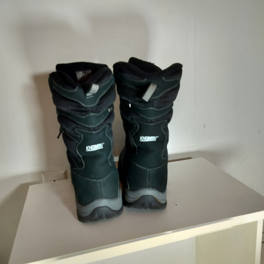 Khombu Black and Gray Men's Boots - Picture 3 of 6